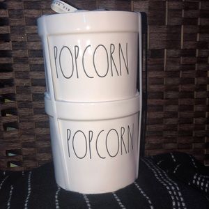 Rae Dunn POPCORN BOWL SET